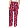 thumbnail image 2 of Bixox Women's Orchids Flowers Patterned Pajama Pants Loungewear, 2 of 5