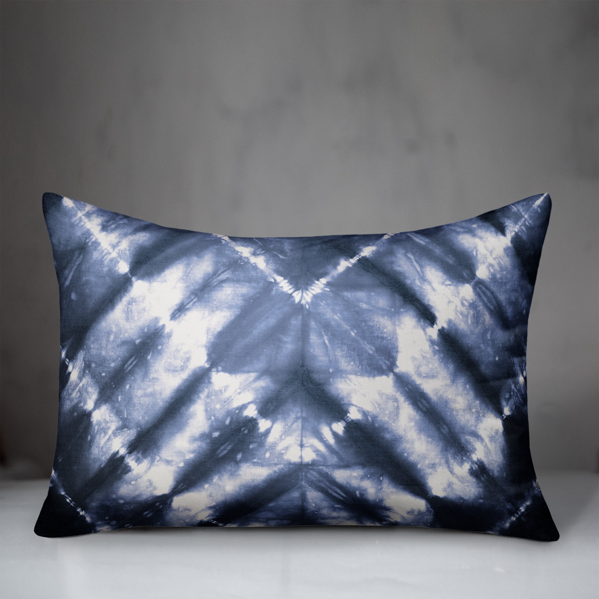 Creative Products Navy Shibori Pattern 14x20 Indoor / Outdoor Pillow