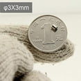 thumbnail image 3 of HAOYOYU 150 Pcs Nickel Brossé Type Pion Magnétique, Aimant Réfrigérateur, Aimant Bureau, Aiguille Magnétique Effaçable à Sec, Aimant Tableau Blanc, Aimant Rond en Acier Inoxydable, 3x3mm 150 Pcs, 3 of 6