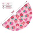 thumbnail image 3 of Yiaed Haear Strawberry Print Christmas Tree Skirt , Tree SkirtsTree Mat for Christmas Winter Holiday Indoor Decorations-48", 3 of 7