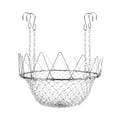 thumbnail image 1 of Adjustable Planter Insert Riser Stainless Steel Planter Riser with Chains Hooks Rustproof Heavy Duty Plant Riser Inside Planter for Indoor Outdoor Pots 12-18 Inch, 1 of 8