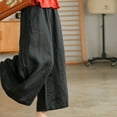 thumbnail image 5 of Wiyuqeen Women's Baggy Cotton Linen Pants Summer Casual Elastic Waist Lantern Pants with Slacks Loose Fit Cassual Trousers Fashion, 5 of 5