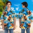 thumbnail image 3 of Camisa hawaiana con estampado 3D de vaca para hombre, camisa con estampado de animales de gran tamaño, ropa de calle informal Harajuku para hombre, camisas de moda para hombre, 3 of 5