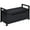Black, variant on Costway Shoe Bench Storage Rack Cushion Seat Ottoman Bedroom Hallway Entryway Black