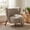 Light Brown, variant on Christopher Knight Home Modern Boucle Upholstered Accent Chair, Club Chair with Solid Wood Frame, Light Brown