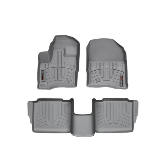 WeatherTech Custom Fit FloorLiners compatible with 2011-2019 Ford Taurus - 1st & 2nd Row, Grey