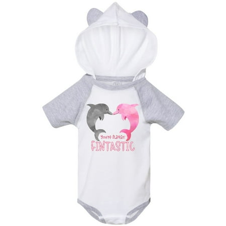 

Inktastic You re Flippin Fintastic Dolphins Gift Baby Boy or Baby Girl Bodysuit