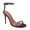 Purple, variant on XYD Women Graceful Crystal Open Round Toe Sandals Thin Ankle Strap Stiletto High Heels Evening Date Formal Shoes Size 9 Silver
