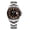 AD2040 Black & orange steel band, variant on Men's Watch Analog Quartz Watch, 200M Waterproof Dive Watch with Ceramic Bezel & Japanese Movement, Stainless Steel Men's Watch, Luminous Analog Watch