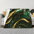thumbnail image 1 of Balery Green Marble Manta de Franela con Dibujo, Lujo Ultra Suave y Cálido, Antipelusa y Resistente a las Arrugas para Cama, Sofá, Camping -50"x40", 1 of 6