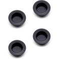 thumbnail image 1 of Tiradores empotrables redondos de 4 piezas, tirador de puerta corredera negro, tirador de puerta corredera de 40 mm, 1 of 5