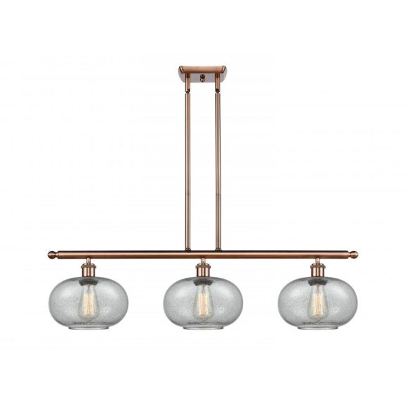 Innovations 516-3I-AC-G247-LED Gorham 3 Light Island Light part of the Ballston Collection, Antique Copper