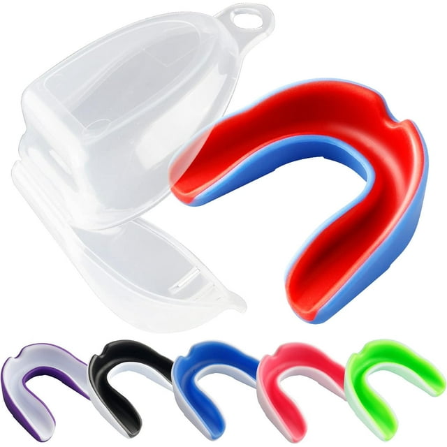 Sports Mouth Guard for Kids, Customized Fit & Impact Resistance Youth Mouthguard for Boxing, Football, Basketball, BPA Free, All-Round Protection, Strong And Soft EVA Material (6PCS)