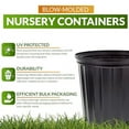 thumbnail image 7 of Elite Two Gallon, Black (Trade) Nursery Container Pot - 60/Bundle, 7 of 7