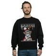 thumbnail image 2 of Tom And Jerry Mens Christmas Fair Isle Sweatshirt, 2 of 5