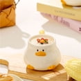 thumbnail image 4 of Taza de café de cerámica de 14,5 onzas con tapa for niños y adultos, regalos de cumpleaños de Navidad, 4 of 8