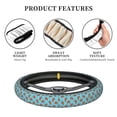 thumbnail image 6 of Balery Turtle print Steering Wheel Covers Elastic Skidproof Steering Wheel Protective Cover Case for Men Women Universal 15 Inches Cars Accessories, 6 of 8