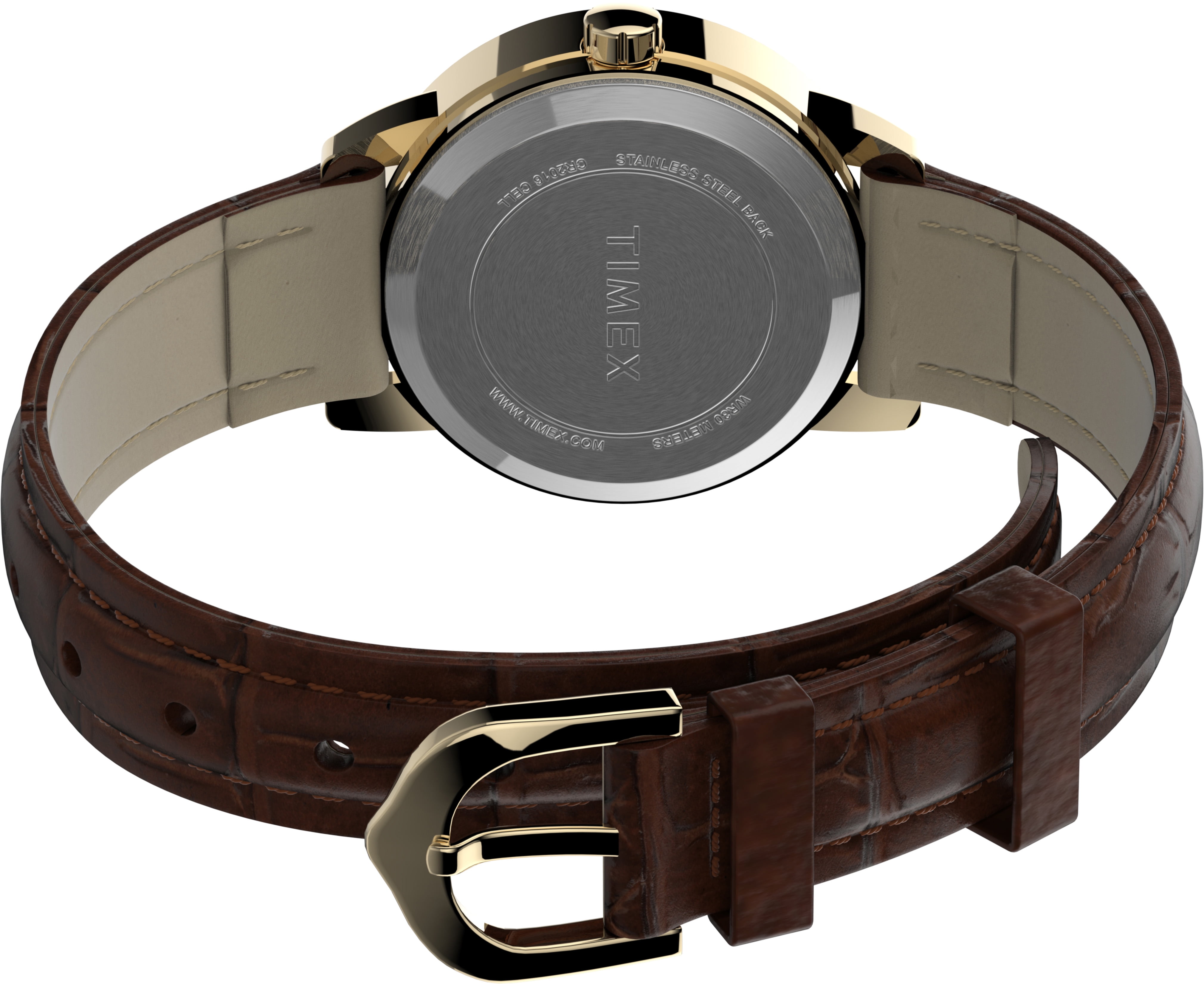 Timex Ladies' Dress Brown Leather Strap
