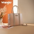 thumbnail image 6 of Wrangler Purses for Women Large Work Tote Bags with Strap Vintage Top-Handle Handbags, Khaiki, 6 of 7