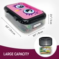 thumbnail image 4 of ZIPIT: Recycled Plastic Pencil Box - Pink Unicorn - Large Capacity Case, Character Stationery Organizer, School Supplies-Toy Holder, Snap Close, Kids, 4 of 10