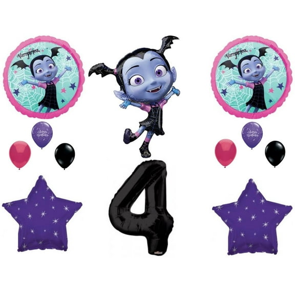 XL Vampirina Vampire Girl 4th Birthday Party Balloons Decoration Supplies Fourth
