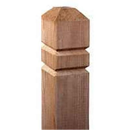 Universal Forest Prod 106049 Groove Deck Post, 4 x 4 x 48 In.