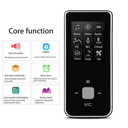 MP3 Player, EEEKit 32GB HiFi MP3 MP4 Lossless Sound Media Music Player Walkman Voice Recorder with Card Slot, Picture Browsing, FM Radio & Recording