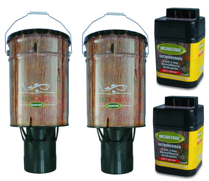 moultrie 30 gallon feedcaster fish feeder auto
