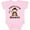 AD-Pink, variant on Papas Little Monkey Boys Funny Boys or Girls Baby Bodysuit