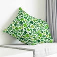 thumbnail image 3 of St. Patrick's Day Pillow Covers 18x18 Inch Decorative Throw Pillow Cover, Spring Green Lucky Irish Clovers Sofa Pillowcases Accent Cushion Case Home Decor Bedroom Living Room, 3 of 6
