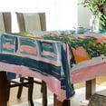 thumbnail image 5 of Yayeee Tablecloths 54" x 72" Rectangle Wrinkle Resistant Party Table Cover, Floral Seaside, 5 of 8