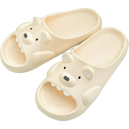 

PIKADINGNIS Cartoon Animal Slippers Summer Adult Couple Shoes Fashionable and Cute Summer Non-Slip House Slipper