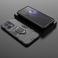 thumbnail image 5 of Para OPPO RENO8 PRO 5G TPU + PC Funda De Teléfono Resistente A Caídas Anillo Kickstand Cubierta Protectora - Negro, 5 of 5