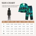 thumbnail image 4 of Honeii Northern Lights print Women's Pajama Sets Long Sleeve Button Down Sleepwear Nightwear Soft Pjs Lounge Sets-Medium, 4 of 7