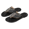 thumbnail image 1 of Flat Thong Sandals Wing Design Crystal Fashion Summer Beach Slide Sandals Open Toe Lightweight Breathable Comfortable, 1 of 8