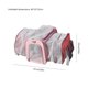 thumbnail image 3 of Bolsa De Transporte De Mascotas Bolsa de viaje para gatos al aire libre Suministros de transporte de mascotas plegables y expandibles (rosa claro), 3 of 7