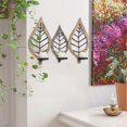 thumbnail image 4 of Joveco Rustic Wood Candle Holder,Christmas Decorations Leaf Candlestick for Table Kitchen Decorations, 4 of 7