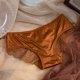 thumbnail image 2 of Gibobby Lencería sexy Bragas sexis con tiras finas y huecas para mujer, calzoncillos cómodos transpirables con costuras de satén de encaje(Marrón XL), 2 of 5