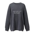 thumbnail image 2 of Gibobby Sudadera mujer Sudadera de Halloween para mujer playera de manga larga informal sin botones para otoño día festivo(Gris,M), 2 of 3