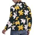 thumbnail image 6 of Sikiie Lilies Flowers Men's Hoodie, Essentials Hoodie, Sweatshirt, Pullover Hooded Sweatshirt for Men-Large, 6 of 7