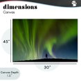 thumbnail image 4 of Stupell Industries Contemporary Envelop Northern Lights Silhouette Canvas Art, 45 x 30, by Shelley Carlisle, 4 of 8