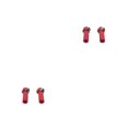 thumbnail image 2 of Vogacara 2 piezas de componente de extremo de barra de acoplamiento RC coche positivo soporte de cabeza de bola de rosca inversa accesorio de Rojo 2piezas Vogacara  CBP327425, 2 of 6