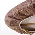 thumbnail image 6 of Round Vinyl Fitted Tablecloth with Flannel Backing Elastic Edge Design Table Cover Waterproof Oil-Proof Plastic Table Cloth Stain-Resistant Wipeable for 45"-52" Round, 6 of 6