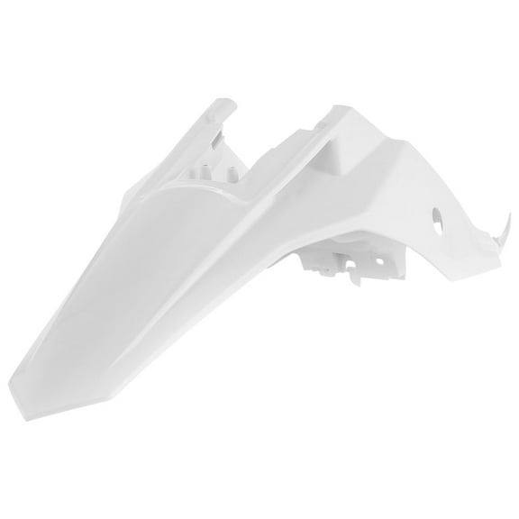 Acerbis White Plastic Rear Fender w/Side Cowling (2449660002)