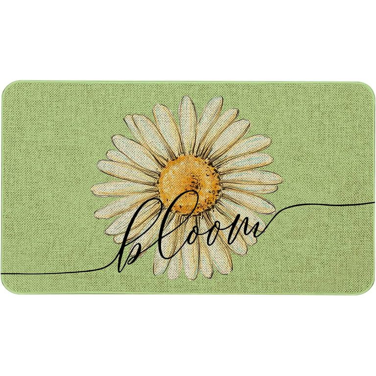 PVC Green Wave Welcome Mats for Front Door Mom's Day Gift – Feblilac® Mat