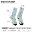 thumbnail image 2 of Balery Cartoon Doodle Puppy Calcetas Largas con Estampado para Hombre y Mujer – Suaves y Transpirables, Talla Única (US 5-11), 2 of 6