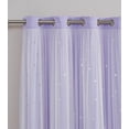 thumbnail image 4 of Star Cut-out Blackout Window Panel Pair Lavender 50x63X2, 4 of 4