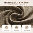 thumbnail image 6 of AFO Upholstered Dining Chairs Set of 6, Solid Wood Dining Room Chairs with Ergonomic Padded Backrest, Modern Chenille Side Chair for Kitchen, Dining Room & Café, Camel, 6 of 12