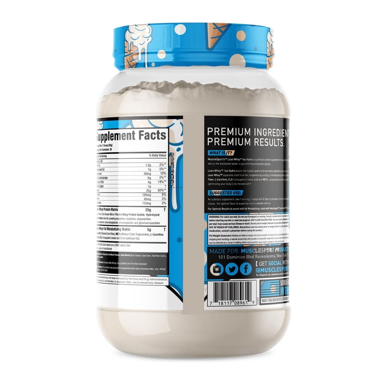 Musclesport Lean Whey™ Iso Hydro Protein Powder, Dippsadoodles
