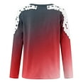 thumbnail image 5 of CEHVOM Blouse d'Été Décontractée à Manches Longues pour Femmes Col Rond Imprimé Dentelle T-Shirt Liquidation, 5 of 5